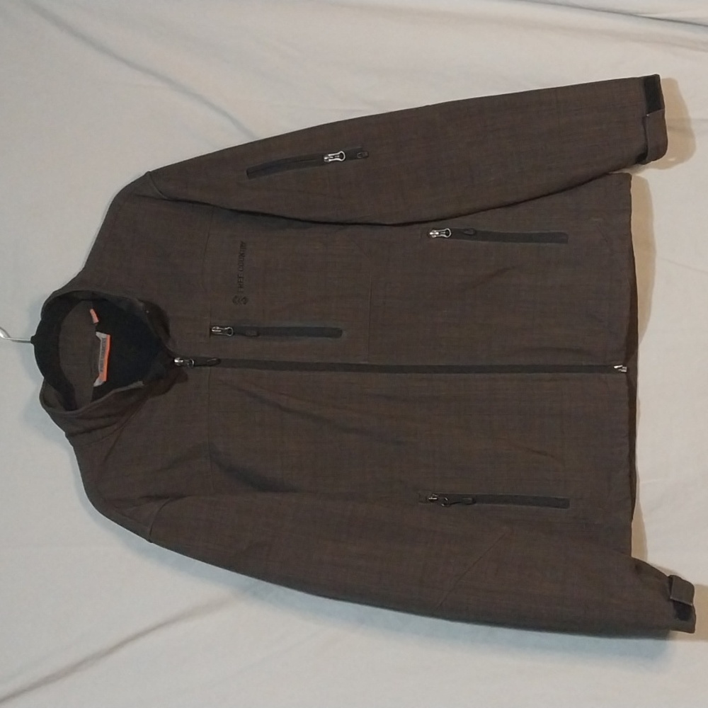 Free Coubtry Men's Jacket Size Medium  Waterproof 4 Pockets Fleece Lined